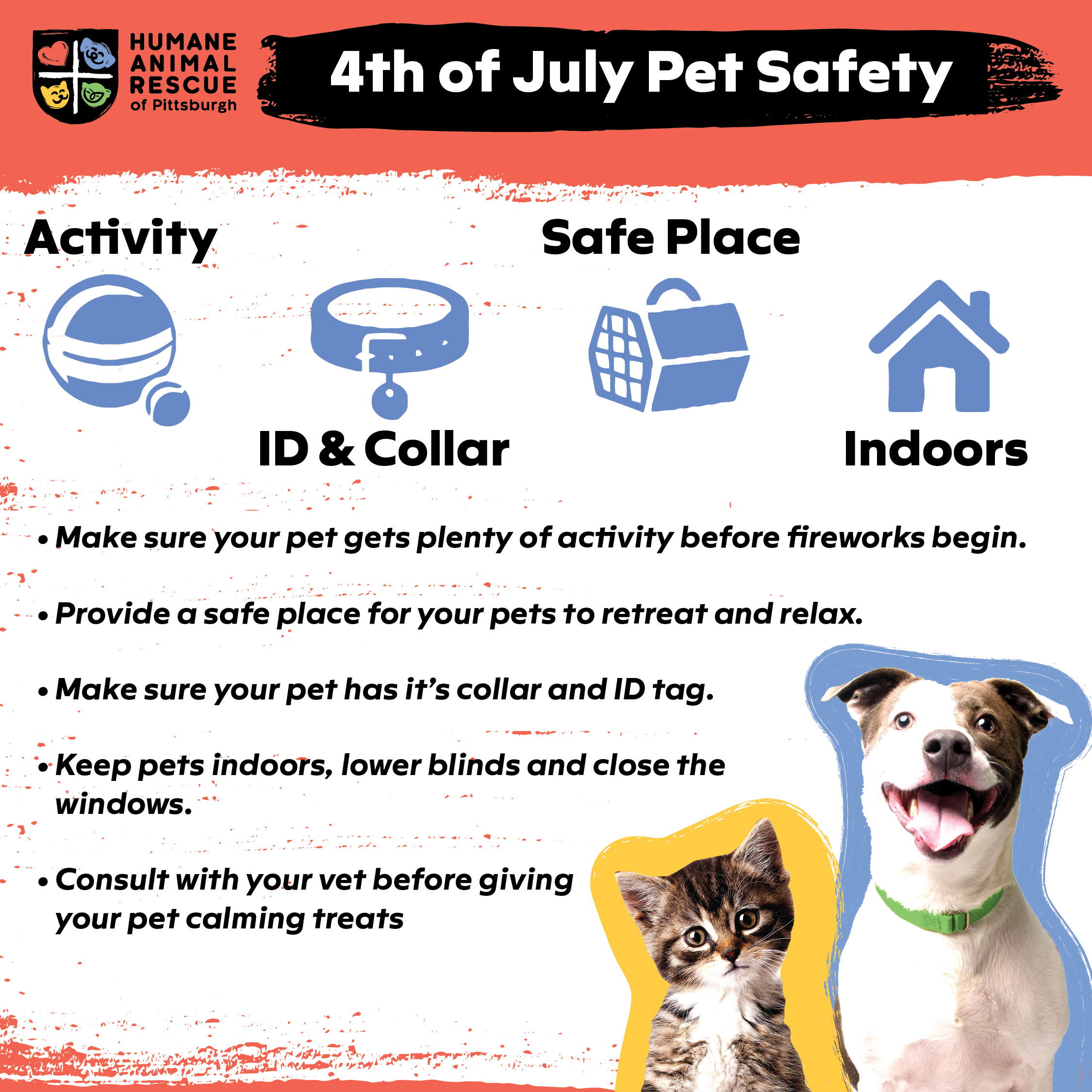 Fourth of July Pet Safety - Humane Animal Rescue