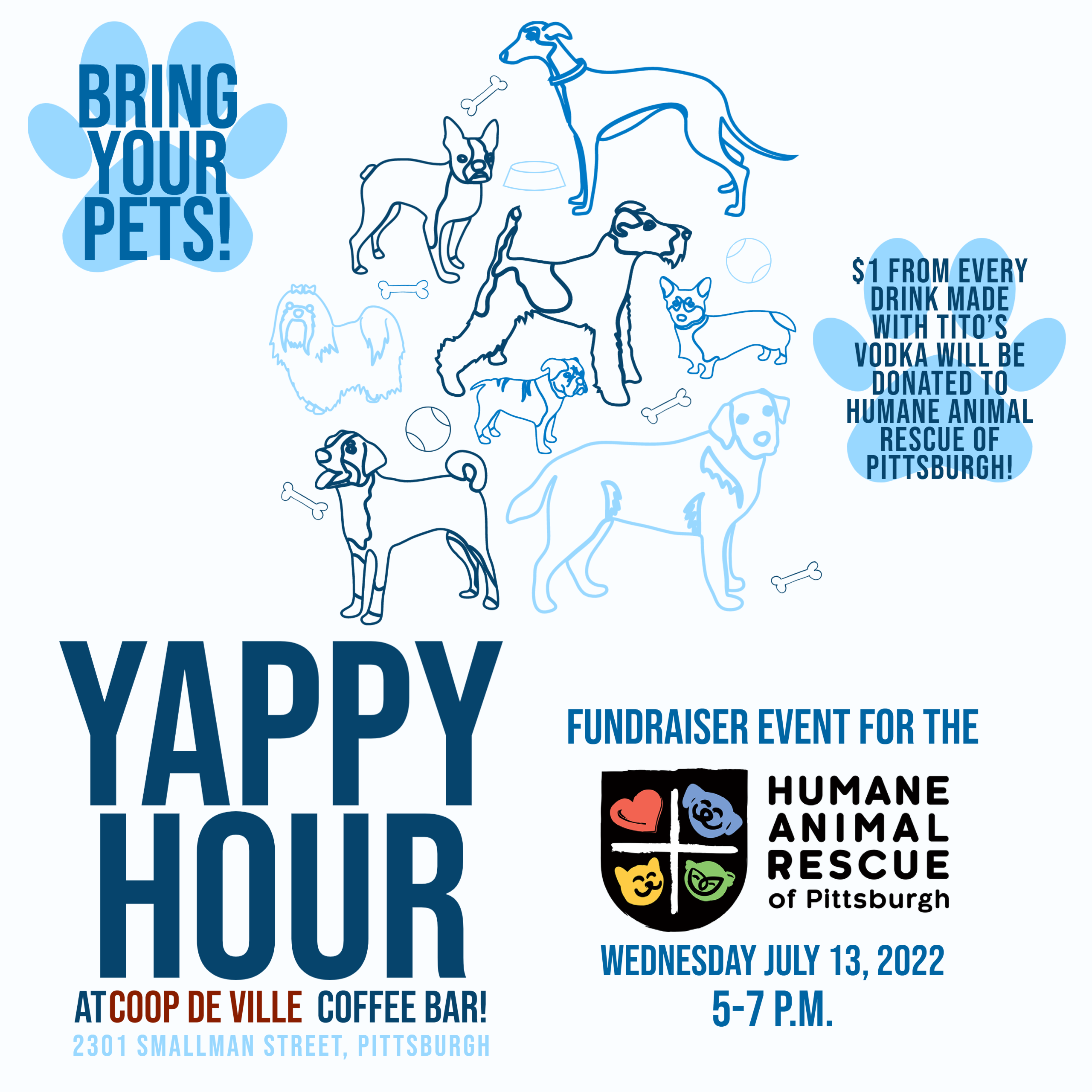 Yappy Hour at Coop De Ville - Humane Animal Rescue