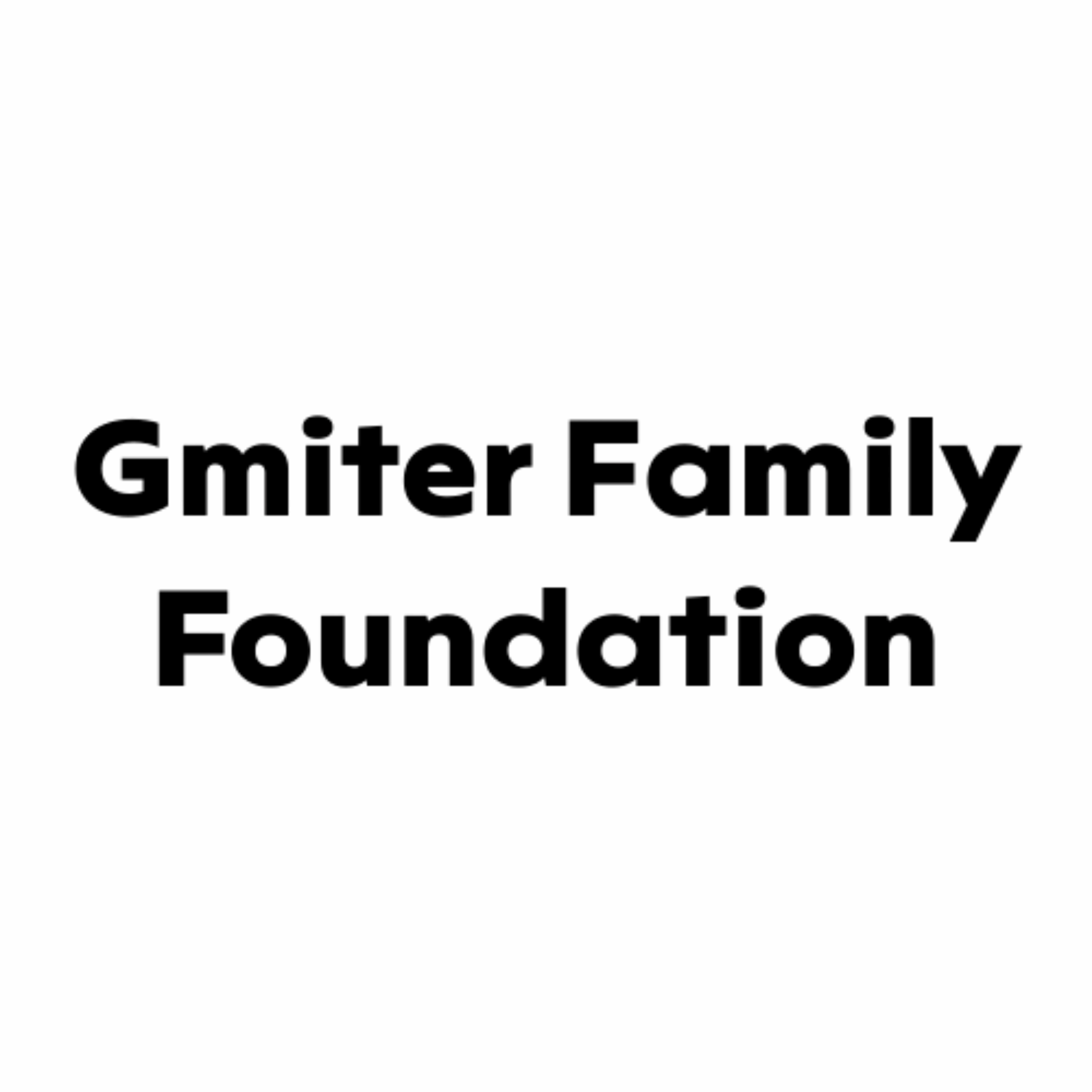 Gmiter Family Foundation sponsor logo for Humane Animal Rescue of Pittsburgh’s Wags, Whiskers & Wings 2025 fundraising event.